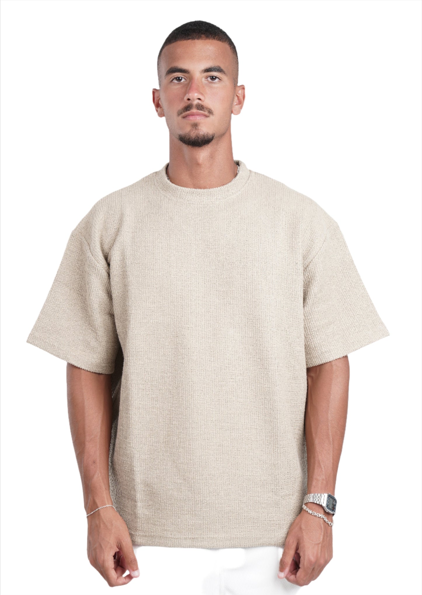 OLIVE TEXTURED TEE